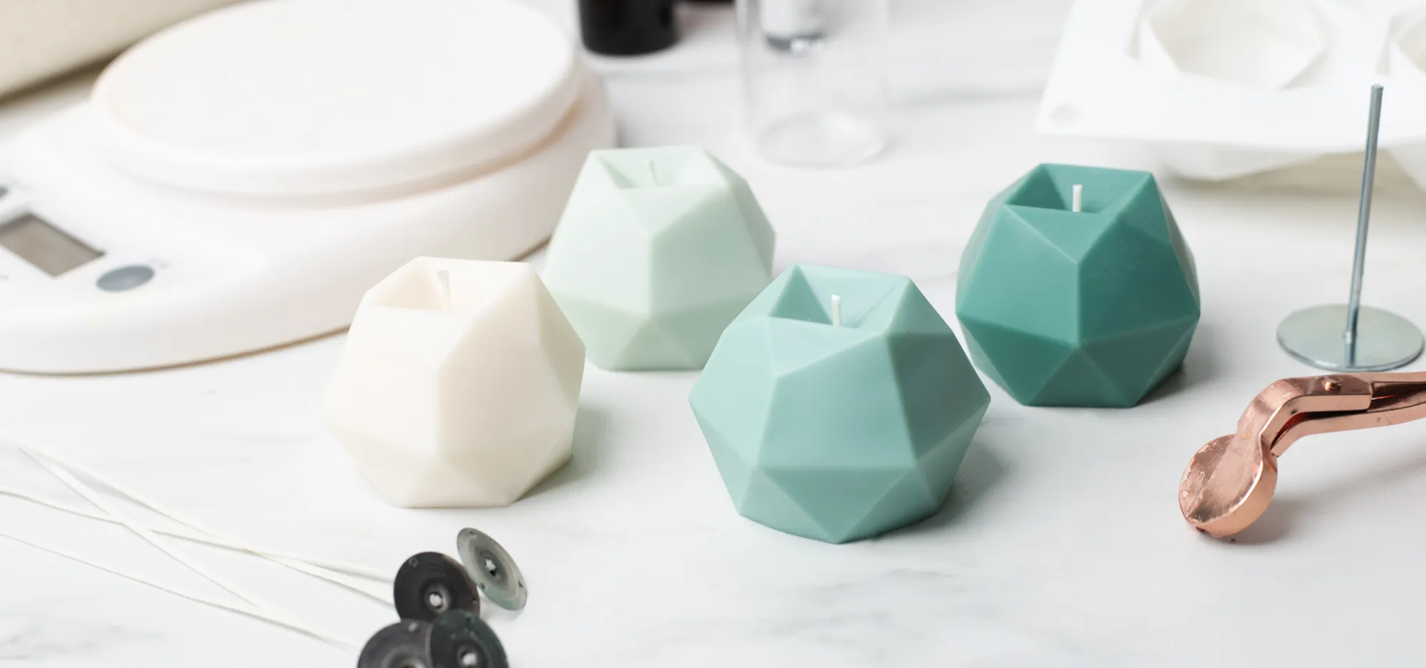 Decorative Geometric Candles